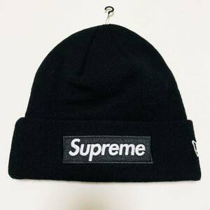 新品 Supreme New Era Box Logo Beanie Black 21aw 2021年 黒 ブラック ニューエラ ボックスロゴ ビーニー ニット帽 新品未使用 タグ付き