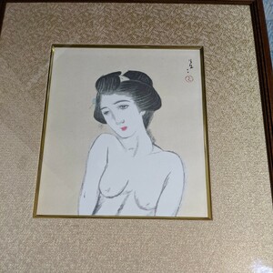 Art hand Auction [Copiar] Yumeji Takehisa: Mujer en verano, Cuadro, pintura japonesa, persona, Bodhisattva