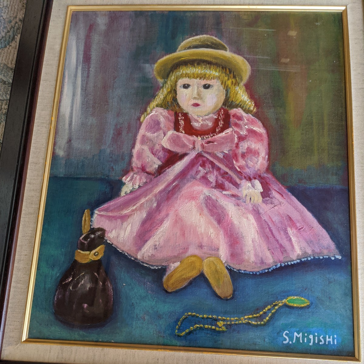 [Copy] Setsuko Migishi French doll oil painting, painting, oil painting, others