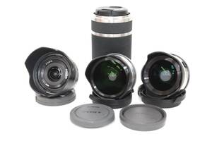 中古 SONY LENS E 4.5-6.3/55-210 OSS 2.8/1.6 VCL-ECF1 FISHEYE CONVERTER VCL-ECU1 ULTRAWIDE CONVETER レンズ4点 通電未確認 ジャンク