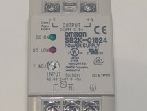 残数２■OMRON■電源 24V 0.6A 15W スイッチング電源 S82K-01524 入力 AC 100V ～ 240V DINレール対応 DC パワーサプライ オムロン PLC_画像3