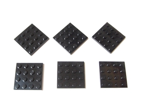 凸レゴ凸　%3031　4x4プレート（黒）　6個