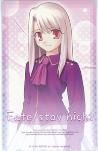 [Y32/1]Fate/stay night テレカ/武内崇/TYPE-MOON