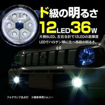 【送料無料】フォグランプ LEDユニット イカリング付き ホワイト パレットSW MK21S_画像3
