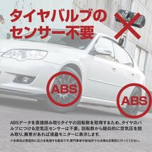 【送料無料】センサー取り付け不要！液晶モニター型 タイヤ空気圧監視システム トヨタ車用5PIN 空気圧設定可【一式】30 35系 アルファード_画像2