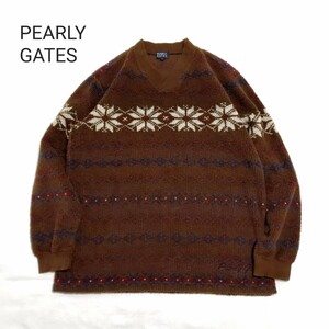 PEARLY GATES パーリーゲイツ ノルディック セーター