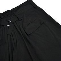 Yohji Yamamoto + NOIR 2011ss レーヨン バックギャザー ２タック ワイドパンツ　11ss ノアール レイヤード ベルト_画像8