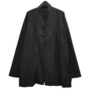 S'YTE 「Yohji Yamamoto」 2020aw コットン チャイナシャツ　20aw サイト POUR HOMME プールオム スタンドカラー オーバーサイズ ロング