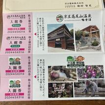 京王電鉄 株主優待招待券HUGHUG 高尾山温泉極楽湯 百草園 さる園・野草園 最新版②_画像1