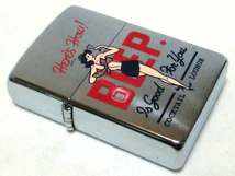 ♪Pretty Girl♪ ZIPPO『BEEP. COCKTAIL LOUNGE』ジッポー プリティーガール ビープ カクテルラウンジ 02年製 美品♪_画像1