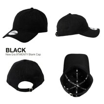 新品未使用 ニューエラ 無地 ローキャップ 黒 メンズ レディース 帽子 NEW ERA 9TWENTY ne201 ブラック 男女兼用 正規品_画像2