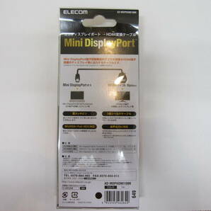 未開封品 ELECOM MiniDisplayPort-HDMI変換ケーブル 1m ４本セット AD-MDPHDMI10BKの画像6