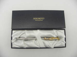 MIKIMOTO ミキモト ボールペン ツイスト式 パール 真珠 ケース付き 　未使用保管品　4678