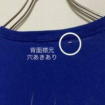 アメリカ古着　WELL WORN ヨット 船　半袖　Tシャツ　両面プリント　クルーネック　ブルー　2XL ビッグサイズ　【Q87】_画像5