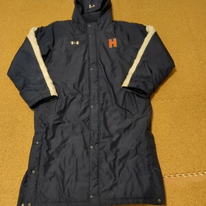 【非売品】法政大学アメフト部ORANGE 選手支給ベンチコート XXL アンダーアーマー UA