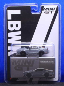 1/64 MINI-GT LB★WORKS フォード マスタング GT グレー (右ハンドル) リバティーウォーク限定パッケージ【470】