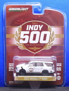 1/64 グリーンライト 2022 シボレー・タホ Chevrolet Tahoe - 2022 Indianapolis 500 Official Vehicle INDY500オフィシャルカー ●