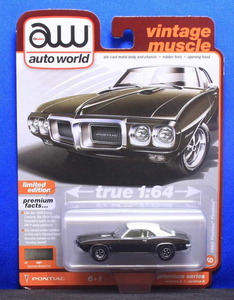 1/64 オートワールド 1969 Pontiac Firebird ポンティアック ファイヤーバード（エスプレッソブラウン/ホワイト）●