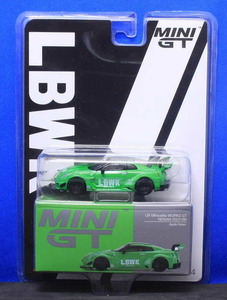 1/64 MINI-GT LB-Silhouette WORKS GT Nissan 35GT-RR バージョン2 アップルグリーン リバティーウォーク限定パッケージ【437】