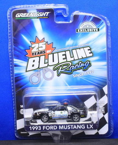 1/64 グリーンライト 1993 フォード・マスタング LX ポリス Ford Mustang LX（Blue Line Racing 25 Years）