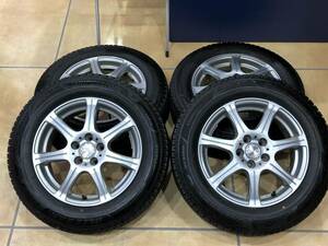 □ BRIDGESTONE ブリザック VRX3 185/65R15 スタッドレス タイヤ 2021 アルミホイール Exceeder 14×6J 5H 100 バリ山 □