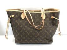 □ LOUIS VUITTON ルイヴィトン 旧ネヴァーフルMM モノグラム M40156 SA4160 イニシャル入り 箱付き 未使用保管品□_画像4