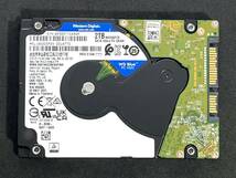 【送料無料】 ★ 2TB ★　WD Blue　/　WD20SPZX　【使用時間：554 ｈ】2021年製　Western Digital Blue　稼働少 2.5インチ内蔵HDD/7mm 即決_画像1