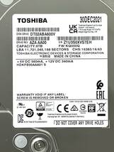 【送料無料】　★ 6TB ★　TOSHIBA / DT02ABA600V　【使用時間： 12 ｈ】　2021年製　新品同様　3.5インチ内蔵HDD　SATA　AVコマンド対応_画像3