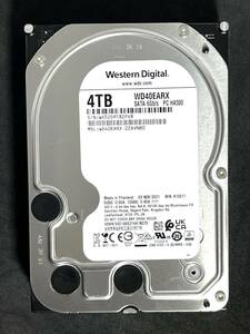 【送料無料】★ 4TB ★ Western Digital / WD40EARX　【使用時間：222ｈ】 2021年製　稼働少　3.5インチ内蔵 HDD　WD　SATA600