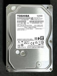 【送料無料】 ★ 1TB ★　TOSHIBA / DT01ABA100V 【使用時間： 3200 ｈ】2022年製　良品　3.5インチ内蔵 HDD　SATA　東芝　AVコマンド対応