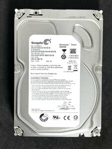 【送料無料】 ★ 2TB ★　ST2000DL001　/　Seagate　【 使用時間：203 ｈ 】稼働少 3.5インチ内蔵HDD SATA　ST2000DL001-9VT156　FW: CC43