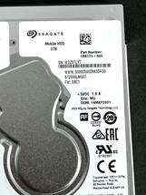 【送料無料】 ★ 2TB ★　Seagate　/　ST2000LM007　【使用時間：120ｈ】　2021年製　稼働極少　 2.5インチ 内蔵HDD/7mm厚/SATA_画像3