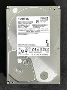 【送料無料】　★ 4TB ★　TOSHIBA / DT02ABA400V　【使用時間： 7 ｈ】　2023年製　新品同様　3.5インチ内蔵HDD　SATA　AVコマンド対応