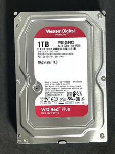 【送料無料】　★ 1TB ★　WD Red　/　WD10EFRX　【使用時間： 4 ｈ】 2023年製　新品同様　3.5インチ内蔵HDD　SATA Western Digital RED
