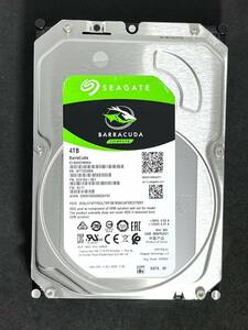 【送料無料】 ★ 4TB ★　ST4000DM004　/　Seagate BarraCuda 【 使用時間：8ｈ 】 2021年製　新品同様　3.5インチ 内蔵HDD　SATA600