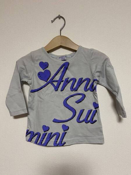 ANNA SUI miniアナスイミニ★新品タグ付き ビックロゴ 長袖Tシャツ★80㎝ 長袖