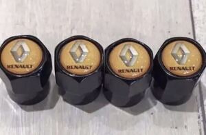  Renault 3D Logo air valve cap RENAULT black × orange 