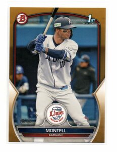 TOPPS 2023 BOWMAN NPB モンテル 50枚限定 /50 Gold パラレル ベース レギュラー カード 埼玉西武ライオンズ