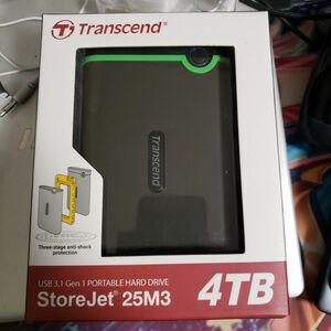 Transcend ポータブルHDD StoreJet25M3 4TB