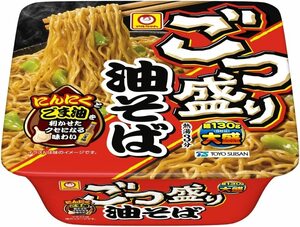 しょうゆ,大豆,香辛料 163グラム (x 12) マルちゃん ごつ盛り 油そば 163g ×12個