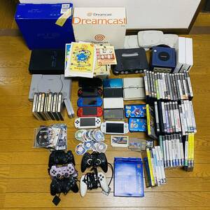 ゲーム機②まとめ 大量 ps2 本体 psp 3000 3DS 3DSLL 本体 ニンテンドー64 Nintendo ジャンク 周辺機器 任天堂 WII vita ドリームキャスト 