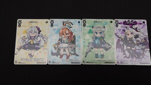 WIXOSS〜ウィクロスTCG〜ブルーアーカイブ●白洲アズサ・美甘ネル・砂狼シロコ・空崎ヒナ●ノーマルVerプロモカード4枚セット