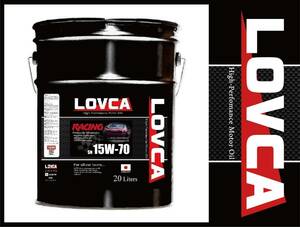 ■送料無料■LOVCA RACING 15W-70 20L●高粘度ベースエオイルとエステルを使用したレーシングオイル100％化学合成油●ドリフト●LR1570-20