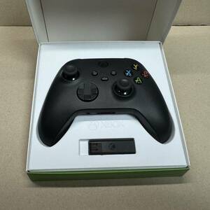 Microsoft Xbox ワイヤレス コントローラー + ワイヤレス アダプタ for Windows 10 1VA-00005 [カーボン ブラック]　マイクロソフト