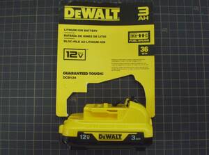 DEWALT デウォルト12V MAX [10.8v] 3.0Ah リチウムイオンバッテリーDCB124 未使用新品在庫品 