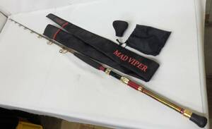 122C112KS◆Daiwa 泳がせ180 MAD VIPER 釣竿 ロッド 釣具 釣り マッド バイパー ダイワ 中古 ※修理跡あり