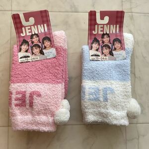 新品　JENNI ソックス　モコモコソックス　靴下　2足セット　19-24㎝　ルームソックス