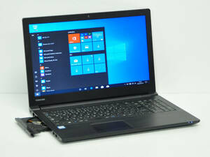 ♪ 上位モデル dynabook B65/M ♪第8世代 Core i3-8130U/ メモリ8GB/ SSD:256GB / カメラ/ マルチ / テンキー/ Office2019/ Win11