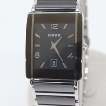 ラドー　ダイアスター　ボーイズ　レディース　腕時計　160.0486.3　RADO　クオーツ　デイト　セラミック　ブラック　黒　2針 _画像1