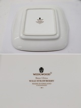  WEDGWOOD ウェッジウッド ワイルド ストロベリー オクタゴナルディッシュL ブレッド&バター プレート セット 皿 _画像4